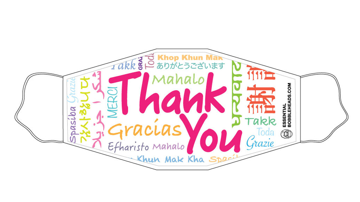"Thank You" Face Mask - Set of 3